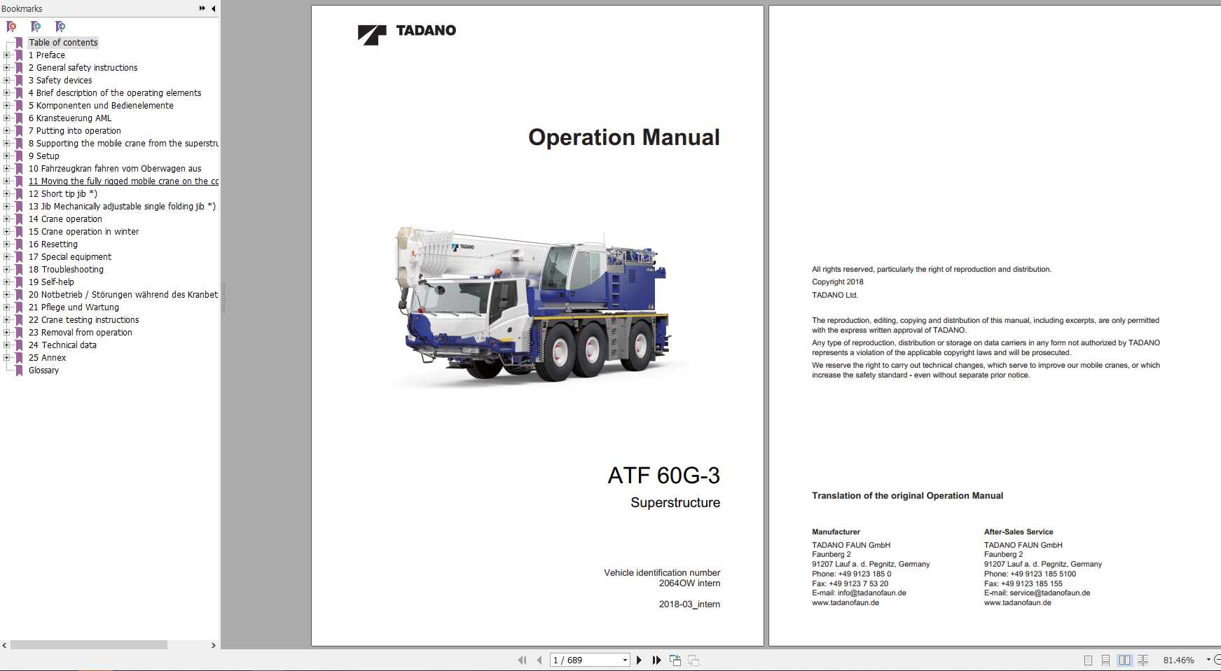 Tadano Demag ATF60G 3 2064xxx intern OW EN Operation Manual 1