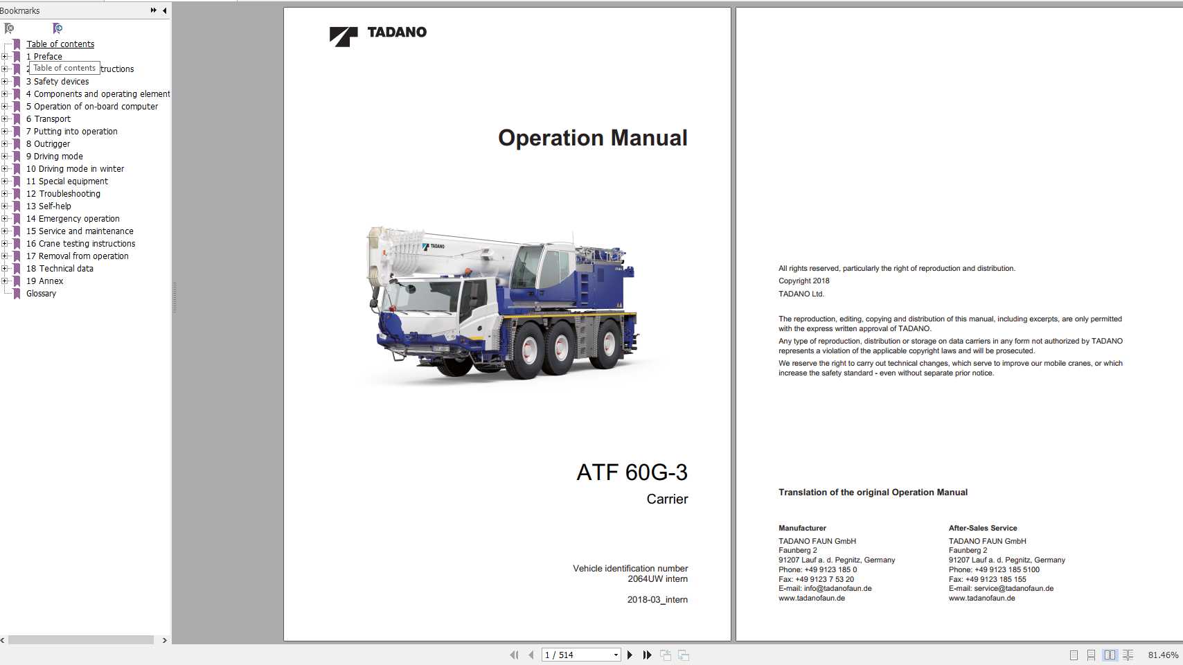 Tadano Demag ATF60G 3 2064xxx intern UW EN Operation Manual 1