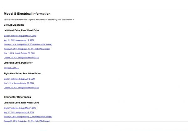 Tesla Model 3 Model S Model X 2020 13.6 GB Workshop Manual Wiring Diagram Full DVD 11