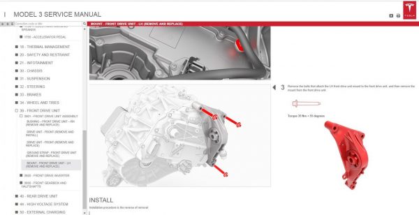 Tesla Model 3 Model S Model X 2020 13.6 GB Workshop Manual Wiring Diagram Full DVD 2