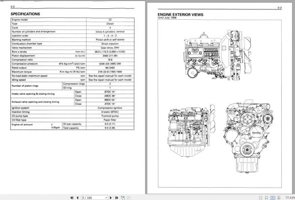 Toyota Forklift 2Z Engine Repair Manualh 2