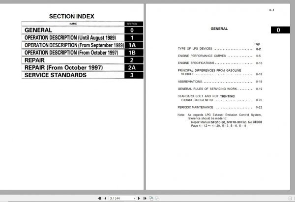 Toyota Forklift 5FG 6FG 6FGF 6FGU 5FGE 5FGC 6FGCU LPG Repair Manual 2