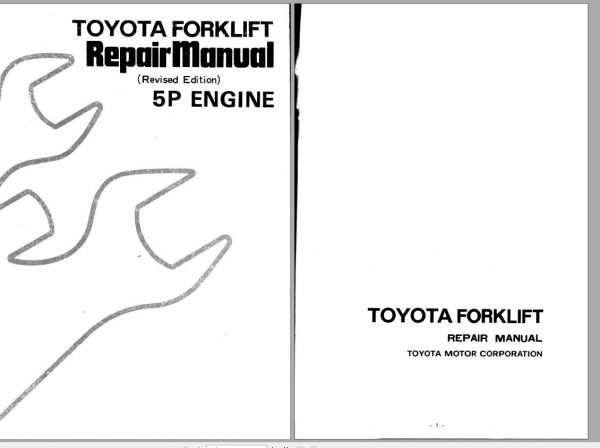 Toyota Forklift 5P Engine Repair Manual 1