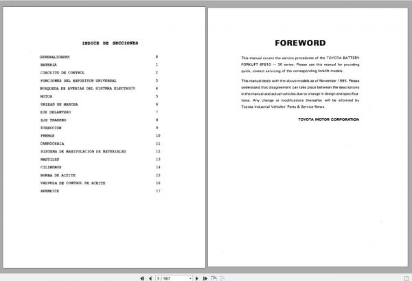 Toyota Forklift 6FB10 14 15 18 20 25 30 Repair Manual 2
