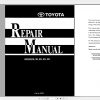 Toyota Forklift 6FGCU15 18 20 25 30 1995 Repair Manual