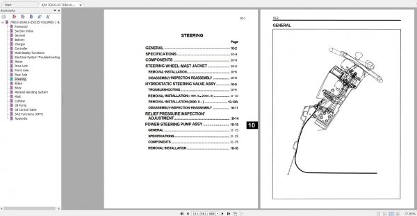 Toyota Forklift 7FB10 30 7FBJ35 Repair Manual 2