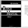 Toyota Forklift 7FGCU15 18 2000 Repair Manualf