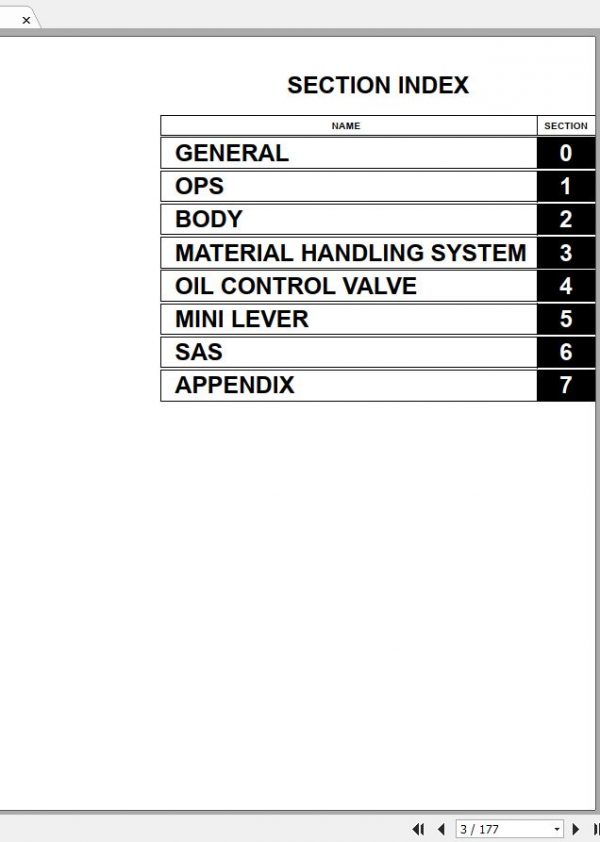 Toyota Forklift 7FGF 7FDF15 30 2003 Repair Manual