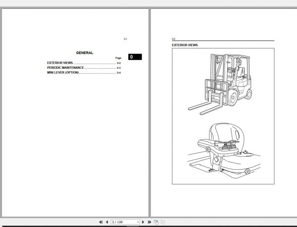 Toyota Forklift 7FGF 7FDF15 30 2006 Repair Manual