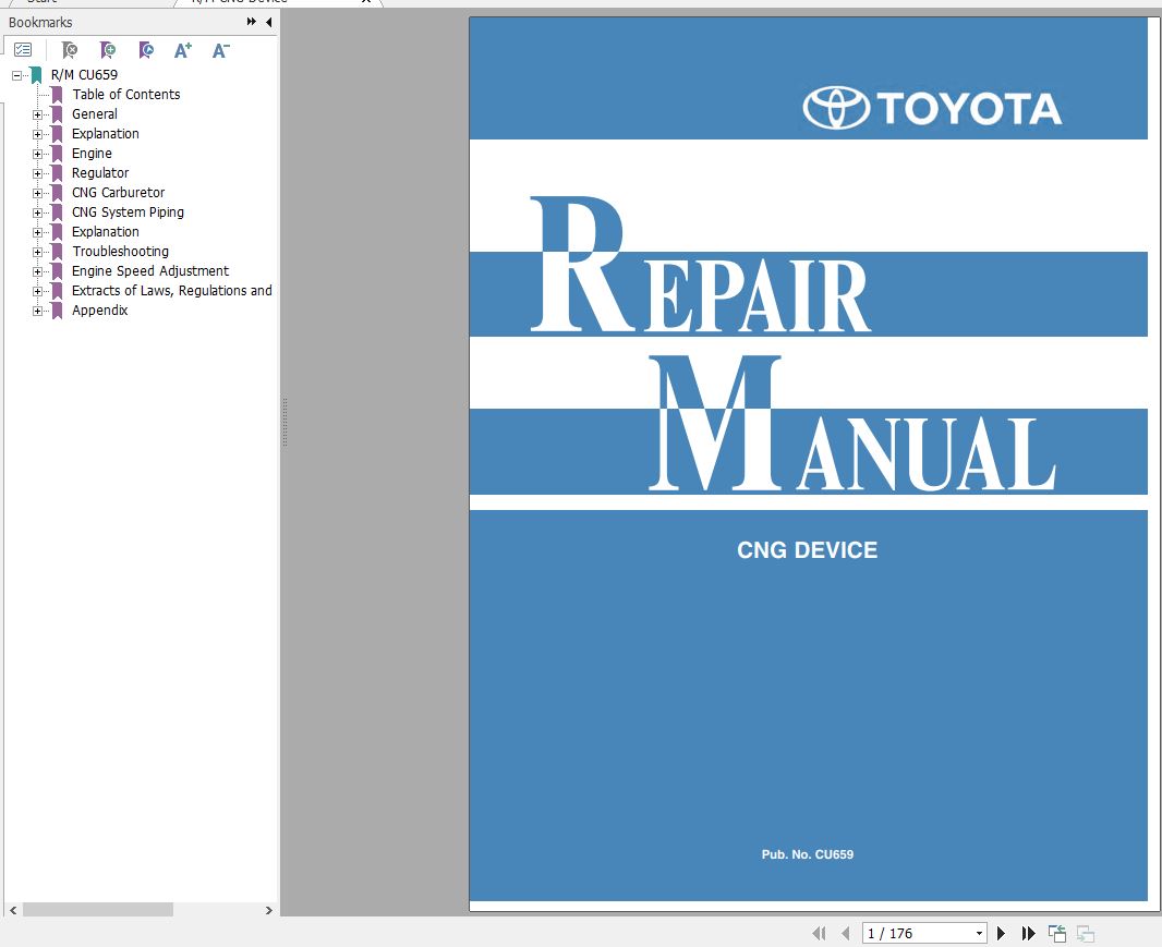 Toyota Forklift CNG Device Repair Manual 1