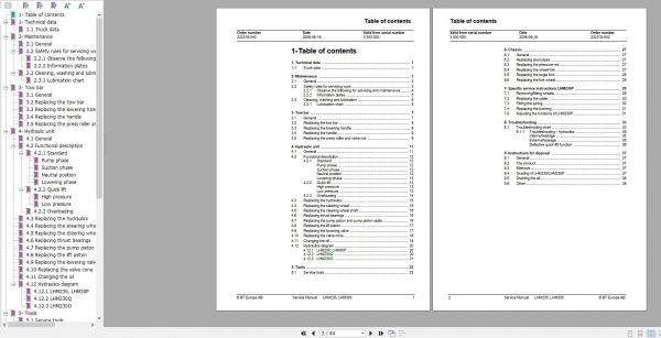 Toyota Hand Pallet HT20 23 Service Manual 2