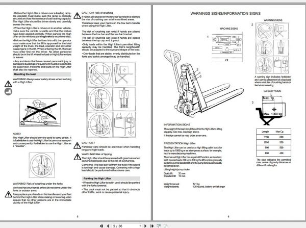 Toyota Hand Pallet HTH10 Service Manual 2