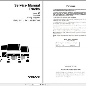 VOLVO Trucks Buses EWD Electronic Wiring Diagram PDF DVD 10