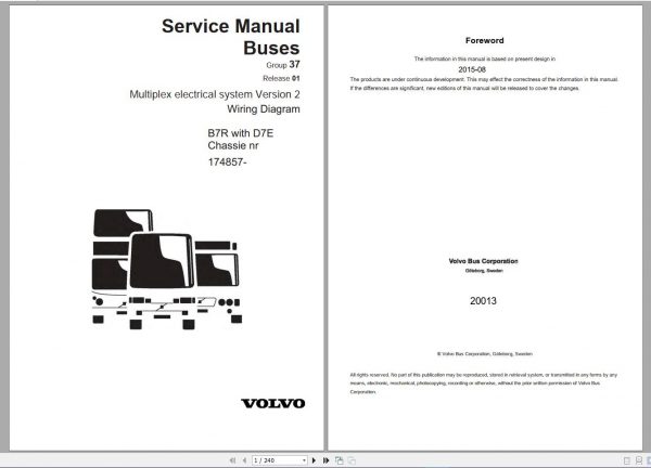VOLVO Trucks Buses EWD Electronic Wiring Diagram PDF DVD 6