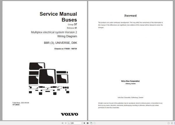 VOLVO Trucks Buses EWD Electronic Wiring Diagram PDF DVD 8