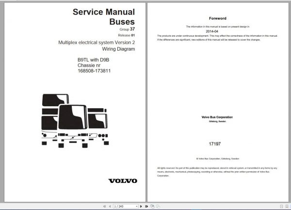 VOLVO Trucks Buses EWD Electronic Wiring Diagram PDF DVD 9
