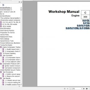 Volvo Penta Engine 5.0 5.7 GL Gi GXi OSi OSXi Workshop Manual 1