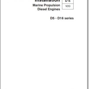 Volvo Penta Marine Engine D5 D16 Series Installation Manual 1