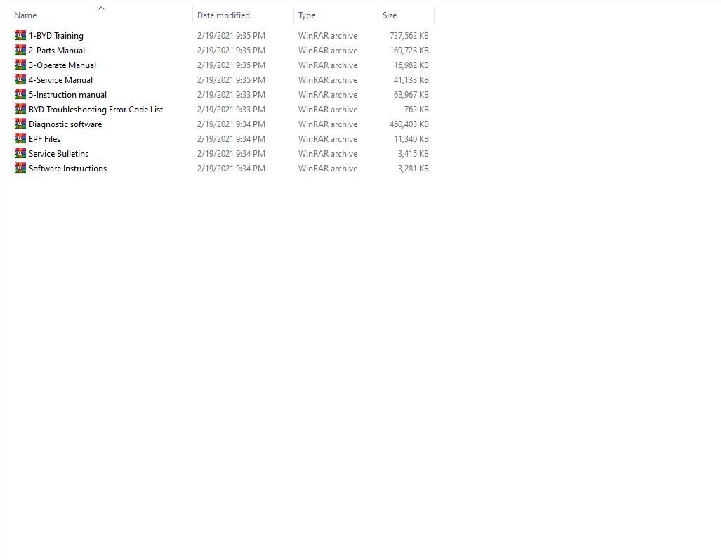 BYD Forklift 1.72GB PDF Service and Part Manual 1