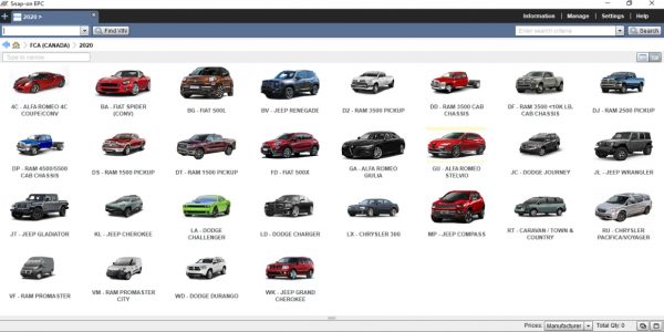 Chrysler FCA EPC5 International 2021 4 2