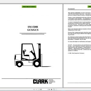 Clarkforkliftpdf2020Servicemanualmaintenanceschematicandservicebulletins6Voxbg