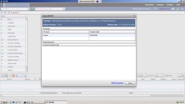 General Motors GMNA EPC20201 1