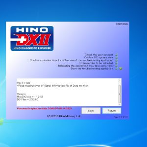 HINO Diagnostic eXplorer DX2 1.1.21.3 03.2021 Diagnostic Software 1