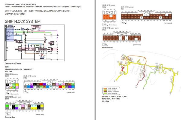 HOT 2021 Mazda 3 AWD L4 2.5L SKYACTIV G 2020 Diagram Maintenance Repair Manual 7