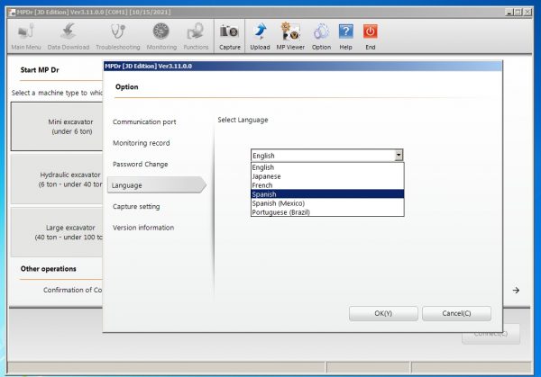Hitachi Construction Machinery MPDr Ver 3.11.0.0 02.2021 Diagnostic Software 3