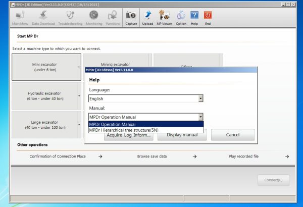 Hitachi Construction Machinery MPDr Ver 3.11.0.0 02.2021 Diagnostic Software 6