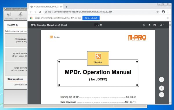 Hitachi Construction Machinery MPDr Ver 3.11.0.0 02.2021 Diagnostic Software 7