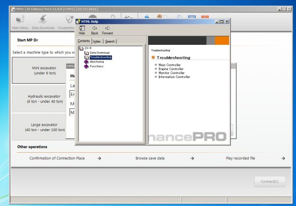 Hitachi Construction Machinery MPDr Ver 3.11.0.0 02.2021 Diagnostic Software 8