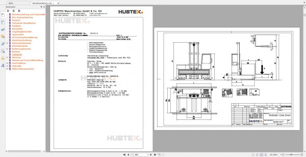 Hubtex Forklift Service and Part Manual DVD 4