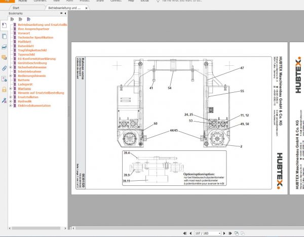 Hubtex Forklift Service and Part Manual DVD 7