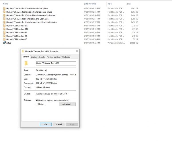 Hyster PC Service Tool v4.96 02.2021 Unlocked 1