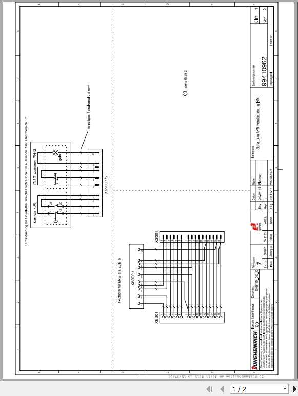 Jungheinrich Forklift APM all Electric Schematic 1