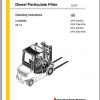 Jungheinrich Forklift DFG 316s 435s Diesel Partuicular Filter Operating Instructions 1