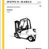 Jungheinrich Forklift DFG TFG 16 50 ABC S Operating Instructions 1