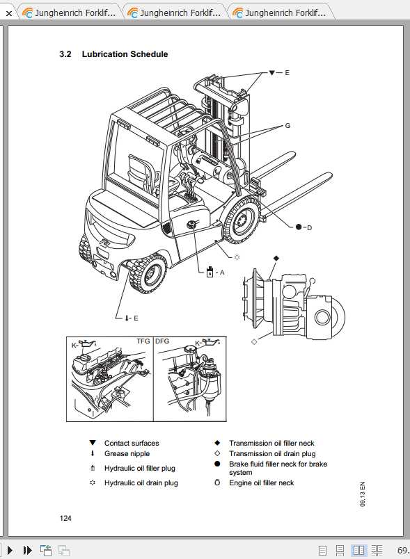 Jungheinrich Forklift DFG TFG 316 550 Operating Instructions 3