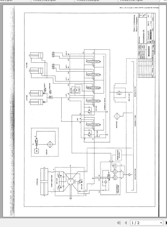 Jungheinrich Forklift DFGTFG 16 50 Electric Hydraulic Schematic 1