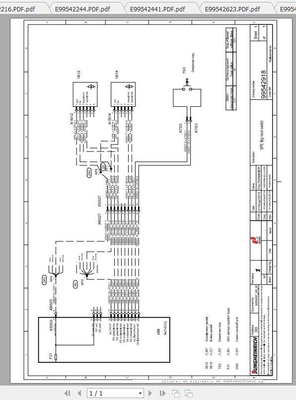 Jungheinrich Forklift DFGTFG 316s 0420 Electric Hydraulic Schematic 3
