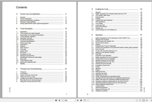 Jungheinrich Forklift DFGTFG 540s 550s Operating Instructions 3 2