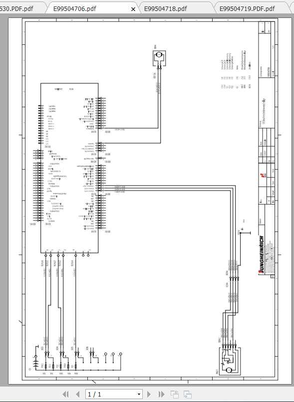 Jungheinrich Forklift DFGTFG nova Electric Hydraulic Schematic 2