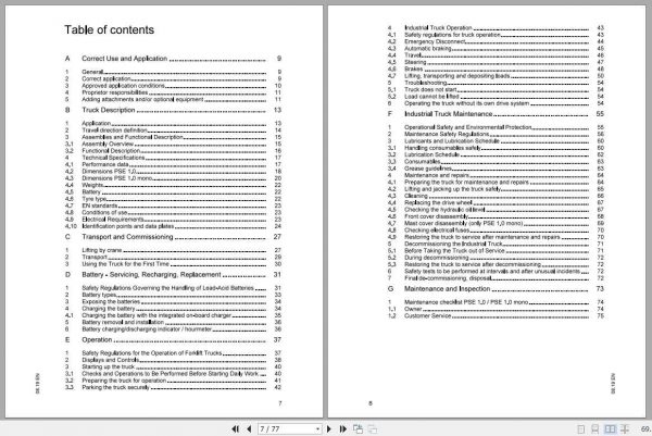 Jungheinrich Forklift ECDD10 070 080 PSE Operating Instructions 2