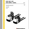 Jungheinrich Forklift ECE 220 225 XL Operating Instructions 1