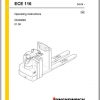Jungheinrich Forklift ECE116 Operating Instructions 1