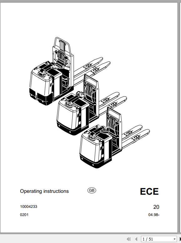 Jungheinrich Forklift ECE20 AC HP Operating Instructions 1
