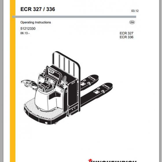 Jungheinrich Forklift ECUEMC Operating Instructions