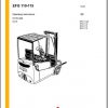 Jungheinrich Forklift EFG 110 115 Operating Instructions 1