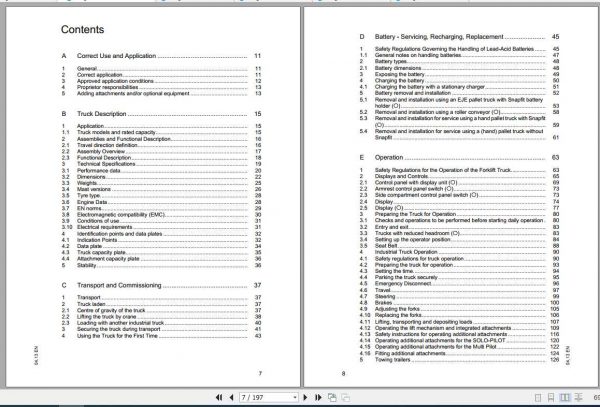 Jungheinrich Forklift EFG 422 430 Operating Instructions 3